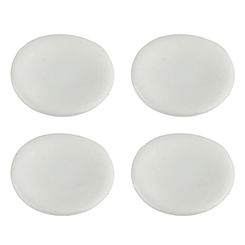 White China Saucers, 4 pc.